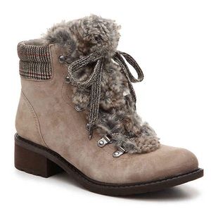 Sam Edelman Darrah Bootie NWB suede w faux fur 9